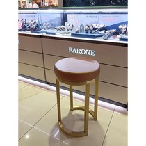 Xinjiang bar chair jewelry store optical shop special counter chair stainless steel front desk mobile phone store gold and silver jewelry