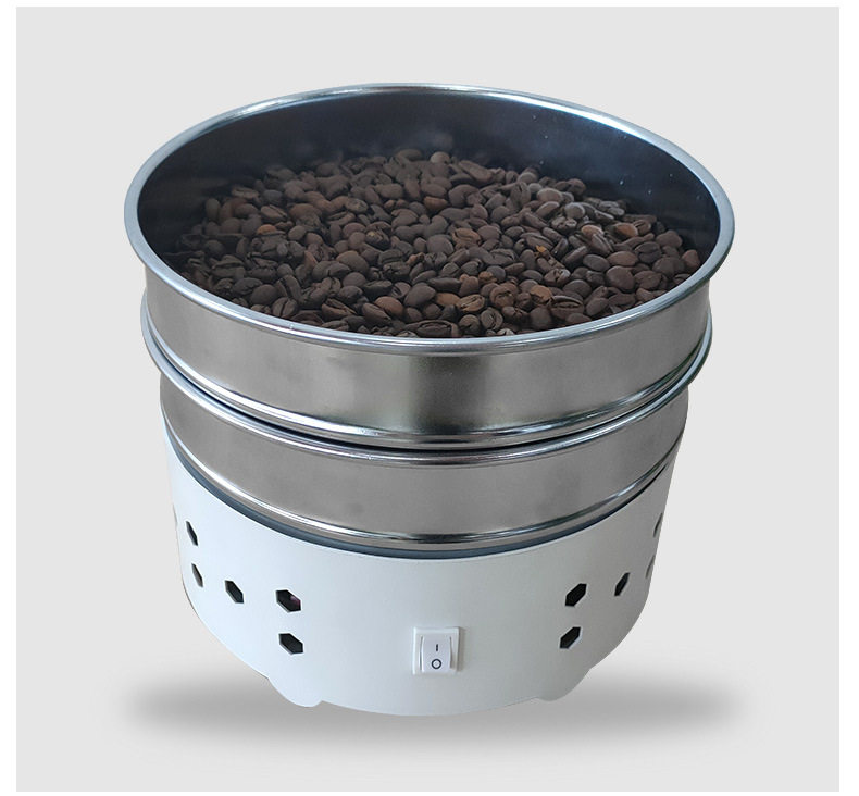 cafeconor Кофе Серебряная кожа Cooler 350G мощность домой двойной Охлаждение диска выпекание радиатор 