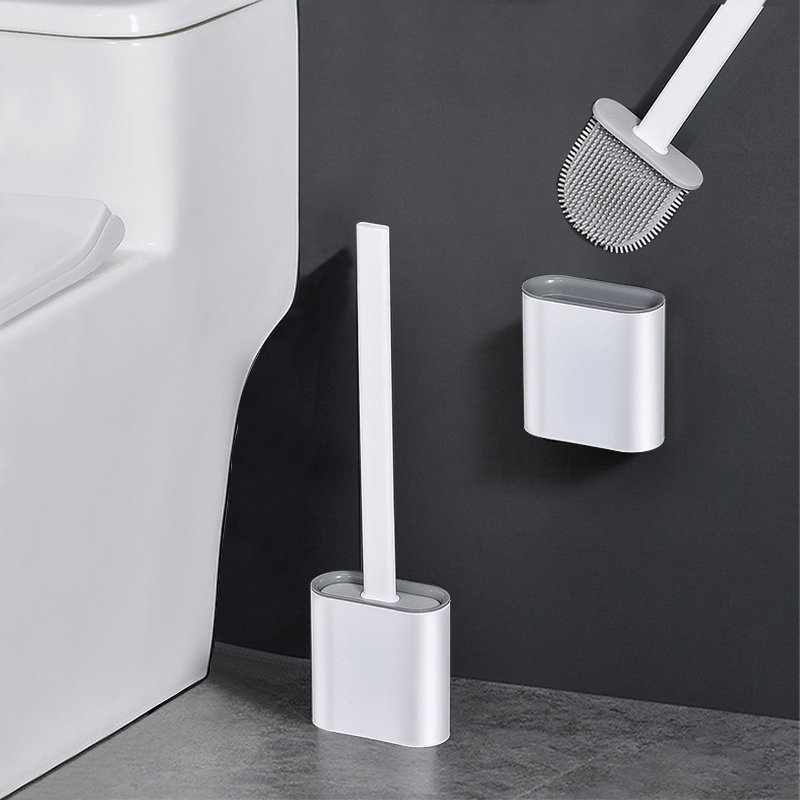 Japanese Silicone Toilet Brush for Home Use, No Dead Corners, Wall-Mounted 2026 New Model, Toilet Cleaning Brush, Bathroom Cleaning Tool