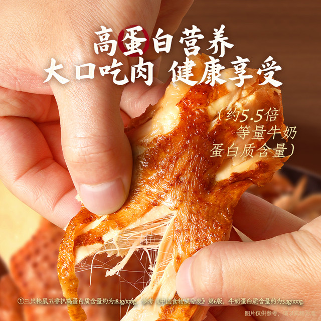 Three Squirrels_Texas Five-Spice Braised Chicken 1100g Gift Box Chicken Snack for Satisfying Cravings, Late Night Snack, Ready-To-Eat, Gift Giving