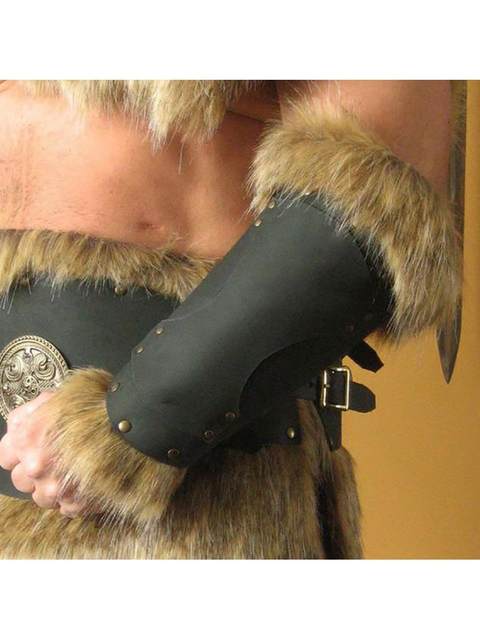 Amazon Independent Site Foreign Trade New Medieval Viking Renaissance Period Retro Fur Hand Guards and Wrist Guards