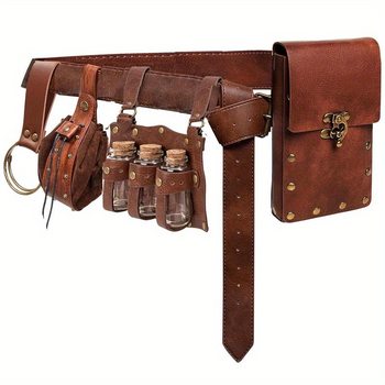 Amazon Independent Site Steampunk Phone Bag Medieval Bag Belt Renaissance Cosplay Costume Accessories