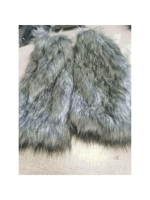 Faux Fur Boot Covers, Faux Fur Short Sock Covers, Shoe Covers, Leg Warmers, Long Shoe Covers, Slouch Socks, Leg Warmers, Long Fur