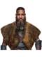 Men's Viking Warrior Fur Collar Cape Shawl Medieval Faux Fur Halloween Costume Fur Performance Costume