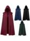 Hooded Cloak, Medieval Renaissance Gothic Cape, Halloween Cosplay Costume, Film and Television Cosplay Costume