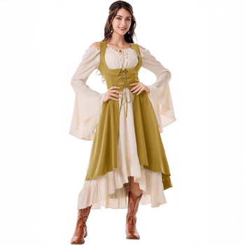 Clothing Export Retro Dress Court Medieval Long Dress Role-Playing Period
