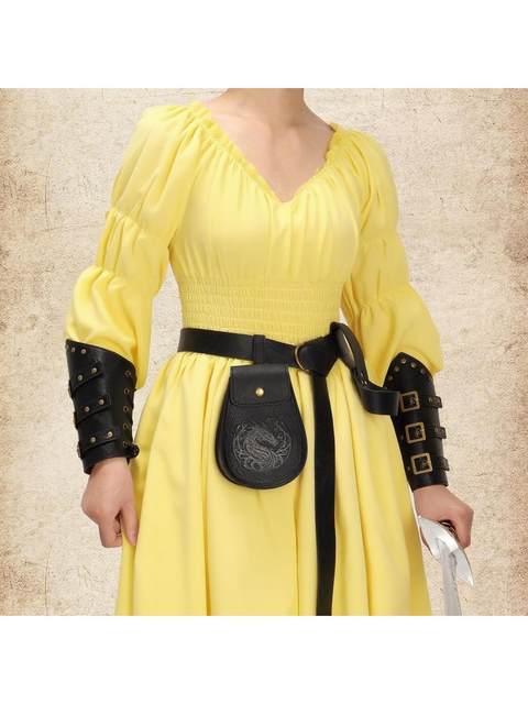 Medieval Viking Renaissance Belt Retro Wristband Halloween Cosplay Costume Dress Up Waist Bag