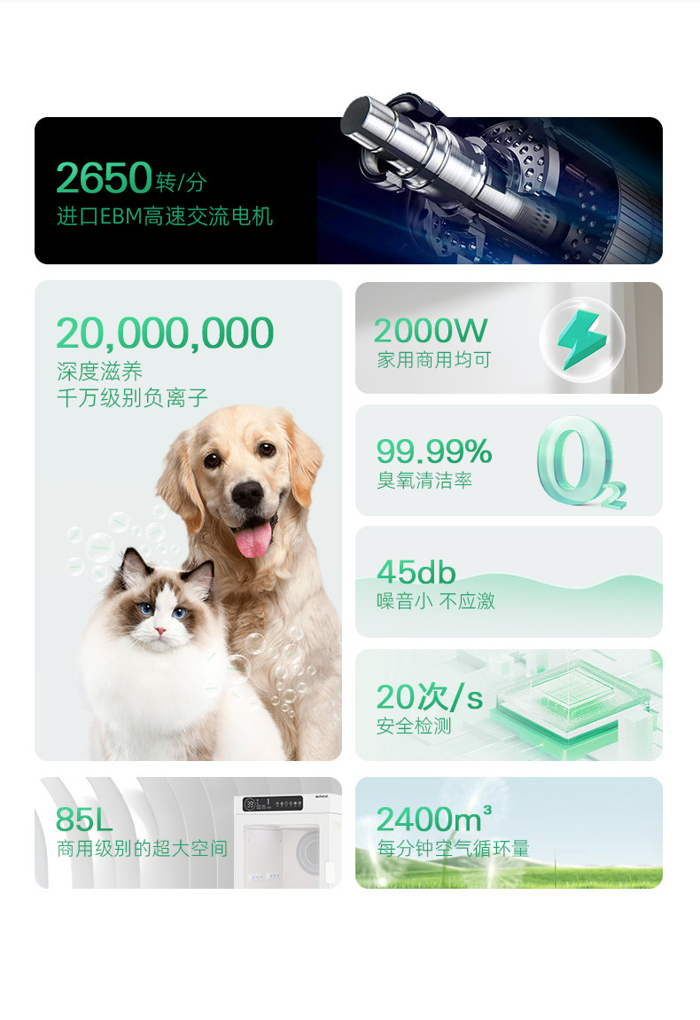 ПЭТ сушильный элемент 格米派特gemipet动态扫风宠物烘干箱小中大型猫犬洗澡商用烘干箱