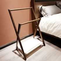Clothes rack bedside floor-standing clothes hanging vertical bedroom bedside temporary clothes artifact floor-standing storage rack at night