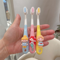 Cartoon little princess childrens toothbrush high-looking fashionable soft-bristled cute toothbrush for girls aged 3 to 6 years old.