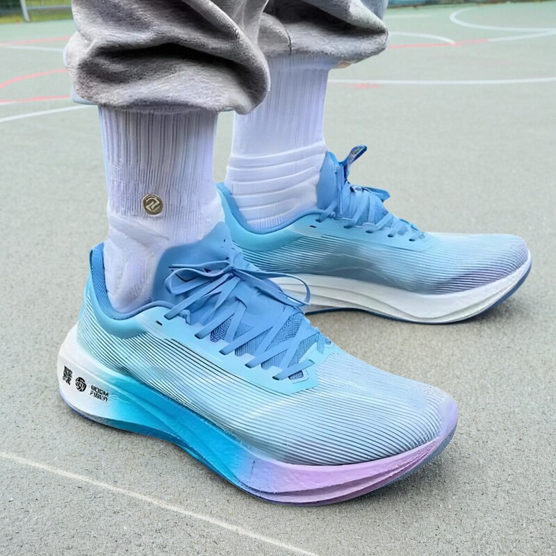 Feidian 3C Running Shoes for Kidsren, Carbon Plate, Shock-Absorbing, Breathable, Training, Racing, Competition, Physical Testing, Ultra-Light Running Shoes, Feidian 5C