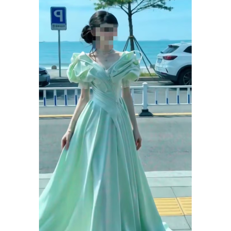 Elegant Evening Dress for Women 2026 New Model High-End Style Student Birthday Adult Ceremony 18-Year-Old Princess Dress Host Performance Solo Performance