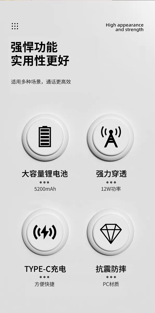 Противоугонная 信畅通f-6988大功率对讲机uv双段越野降噪户外越野沙漠蓝天救援队