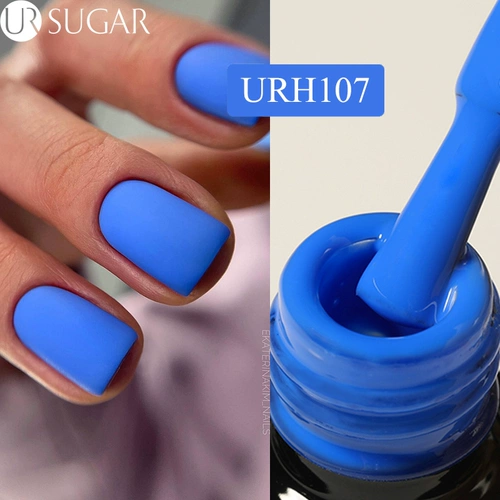 UR Sugar Matte Klein Blue Gel лак для ногтей 7 мл стеклянного бутта