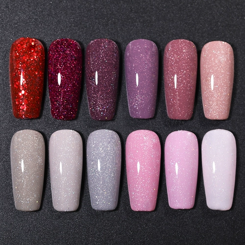 Ур сахар 7,5 мл блеска ультрафиолетового лака для ногтей блесток блестят