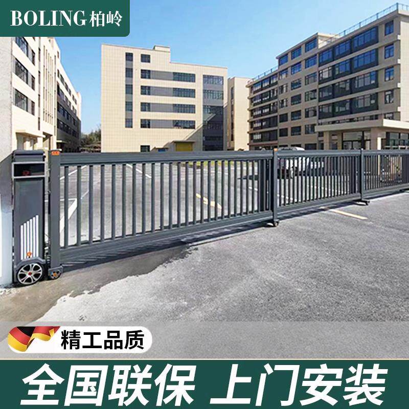 电动平移段滑门：智能工厂与学校的守护神，无轨直线分段铝合金电动伸缩门的大门革命-电动门-淘宝百科网