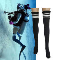 Deep diving socks long tube high tube over the knee non-slip silicone snorkeling swimming warm 2mm womens universal professional equipment