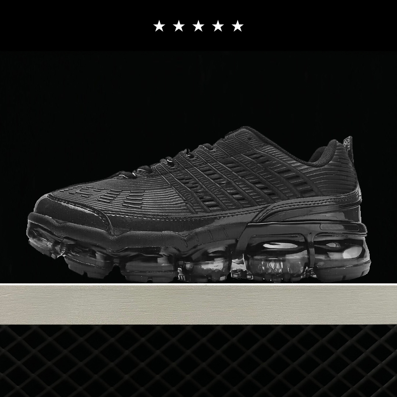 【Beifeng】Men's Shoes, Thick-Soled Running Shoes, Full-Length Air-Cushioned Shoes, All-Black Comfortable Casual Shoes, Sports Shoes for Men and Women