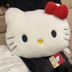 Kitty Cute Cat Head Plush Pillow Sofa Headboard Cushion Car Pillow Nap Pillow Birthday Gift for Women