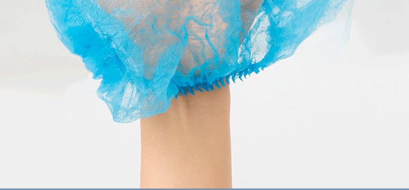 Dùng Một Lần Mũ Che Đầu Vải Không Dệt Mũ Đầu Bếp Bác Sĩ Chống Bụi Vệ Sinh Thực Phẩm Mũ Phục Vụ Mũ Lưới Mũ Bếp nón trùm tóc y tế mũ chụp đầu y tế