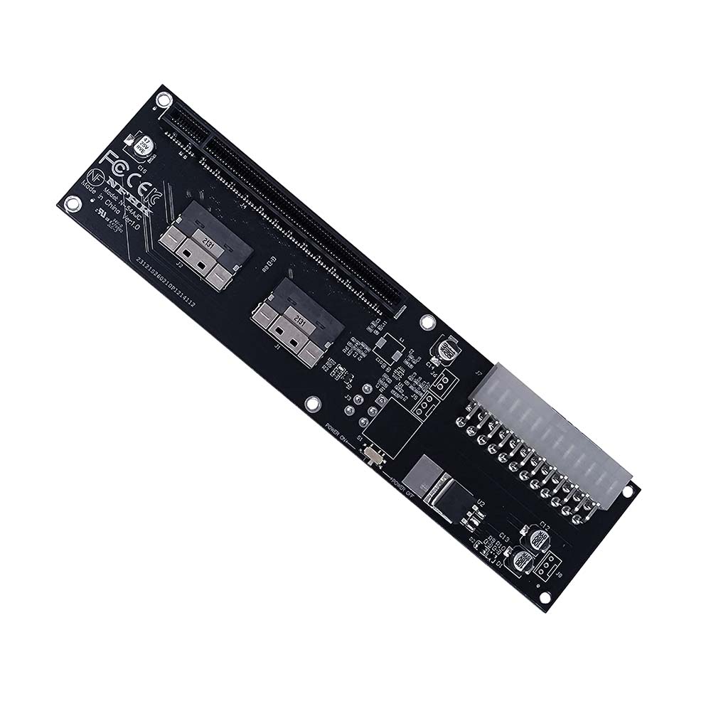 SFF-8654 8i x2 к PCIe x16 к адаптеру внешней видеокарты SFF-8654 адаптер Изображение 1