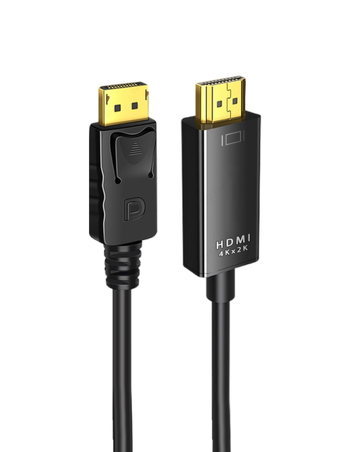 Dp to HDMI Cable Adapter Monitor Converter Computer Connection Cable Interface to High-Definition Splitter Dp to HDMI Thunderbolt Adapter Cable Suitable for Apple Computers MacBook to Tv 4K