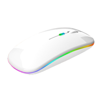 Wireless mouse Bluetooth dual-mode silent rechargeable laptop office wireless mouse silent office computer notebook desktop universal suitable for HP Lenovo Asus