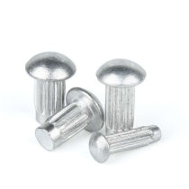 Semi-round head knurled copper rivets nameplate solid knurled aluminum rivets nameplate rivets complete specifications manufacturer national standard