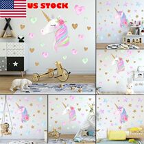 US Fantasy Unicorn Stars Wall Sticker Vinyl Wall Decal Kid
