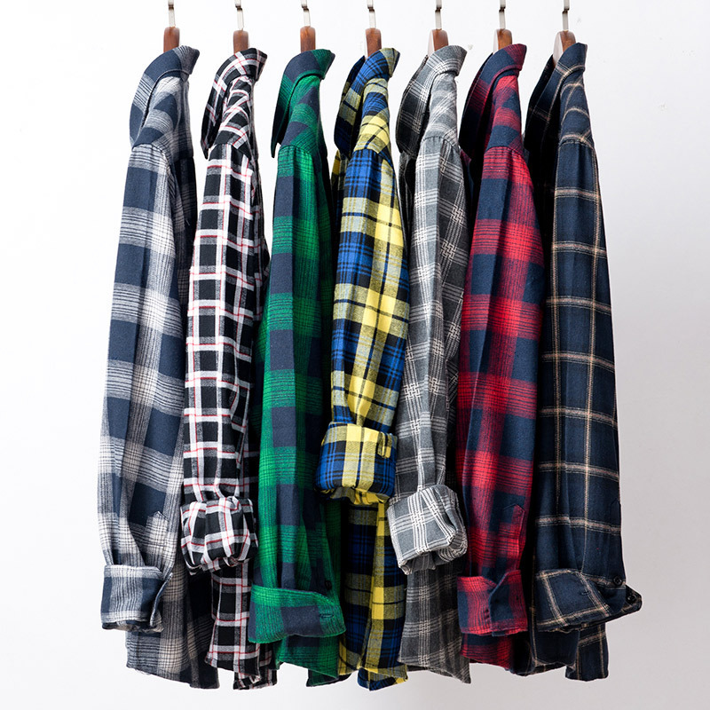 Men's Casual Flannel Plaid Shirt