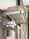 Perforated Towel Rack 304 Stainless Steel Bathroom Storage Rack Bathroom Towel Rack No-Drill Bathroom Hardware Accessories