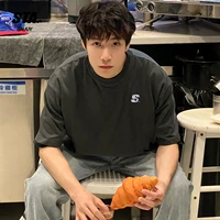 STA BAUUY Хлопковая футболка с коротким рукавом для отдыха, в американском стиле, свободный крой