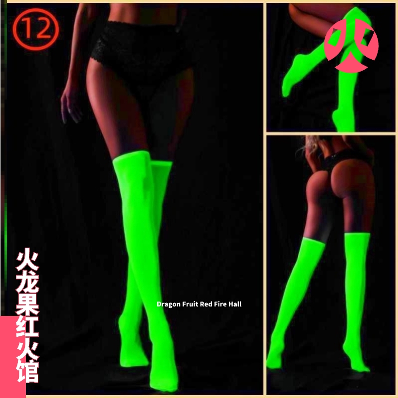 Glow-In-The-Dark Stockings, Pure Desire Style, Nightclub Disco Fishnet Stockings, Reflective Hollow-Out Sexy Leg Warmers, Luminous Socks for the Dark Night Glow-In-The-Dark Stockings, Pure Desire Style, Nightclub Disco Fishnet Stockings, Reflective Hollow-Out Sexy Leg Warmers, Luminous Socks for the Dark Night