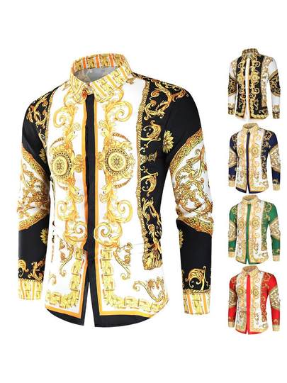 印度阿三服装衬衫男装服饰时尚衬衣非洲风男装青年长袖衬衫