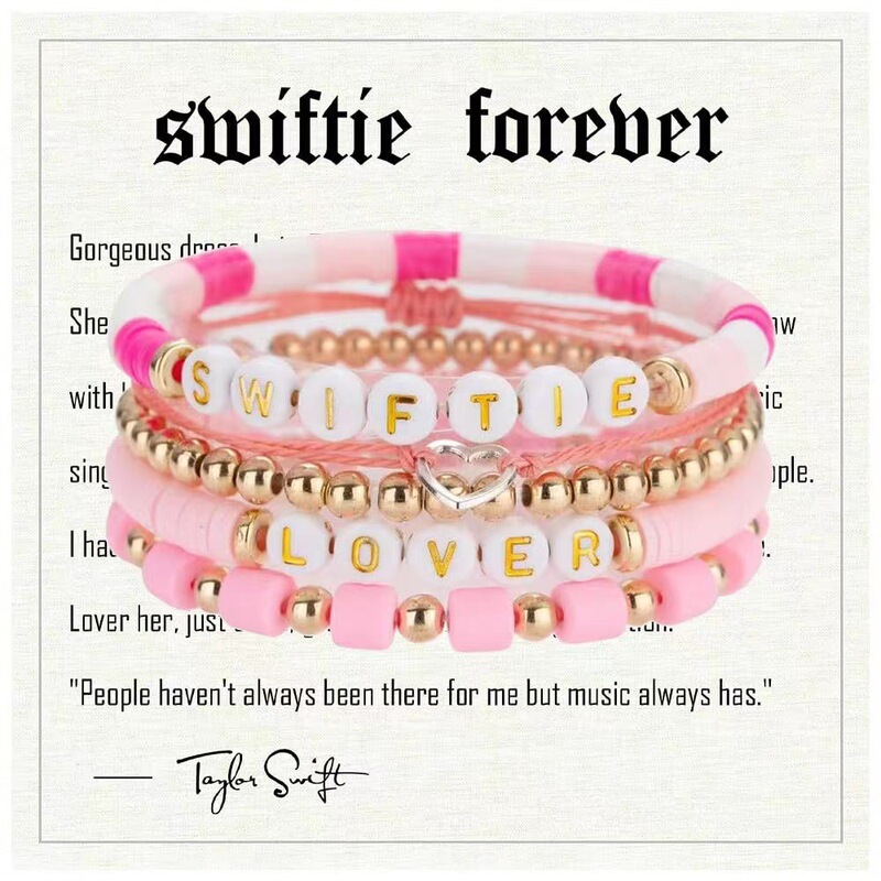 Taylor Swift Friendship Bracelet Letter Tour Accessories Set Beaded Movie Edition In-Stock Concert Tour Same Style