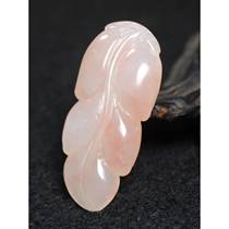 Direct selling Guilin Chicken Pendant Blood Jade Princess Golden Branch Jade Leaf Pendant Natural Jade Jade Red Pendant Hand-carved