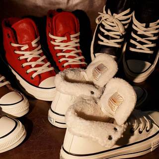 MARS GEOME/火星几何加绒大棉皮面情侣款复古气质百搭休闲百搭