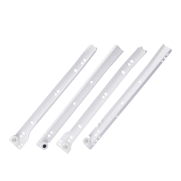 Drawer track slide rail two-section rail thickened computer desk chute clothing overall cabinet keyboard roller pulley