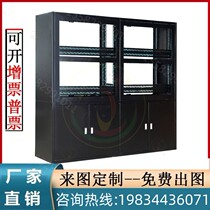 Pitch screen bracket landed on the computer assembly wall hanging frame 55 inch cabinet aluminum profile monitoring TV wall cabinet hanging frame