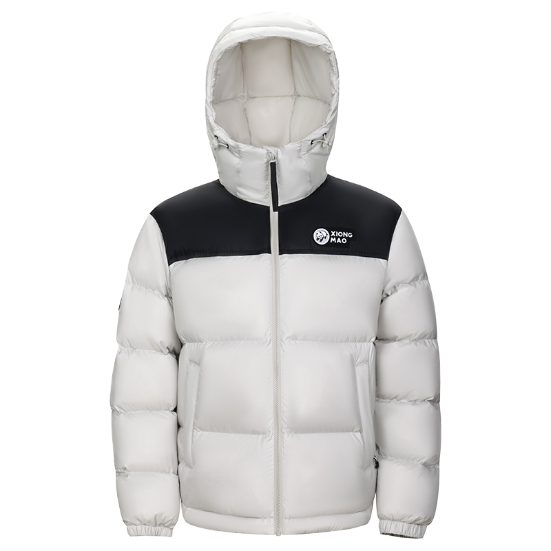 熊猫骆驼鸭绒羽绒服2025年冬新款抗寒保暖加厚面包服外套男女款