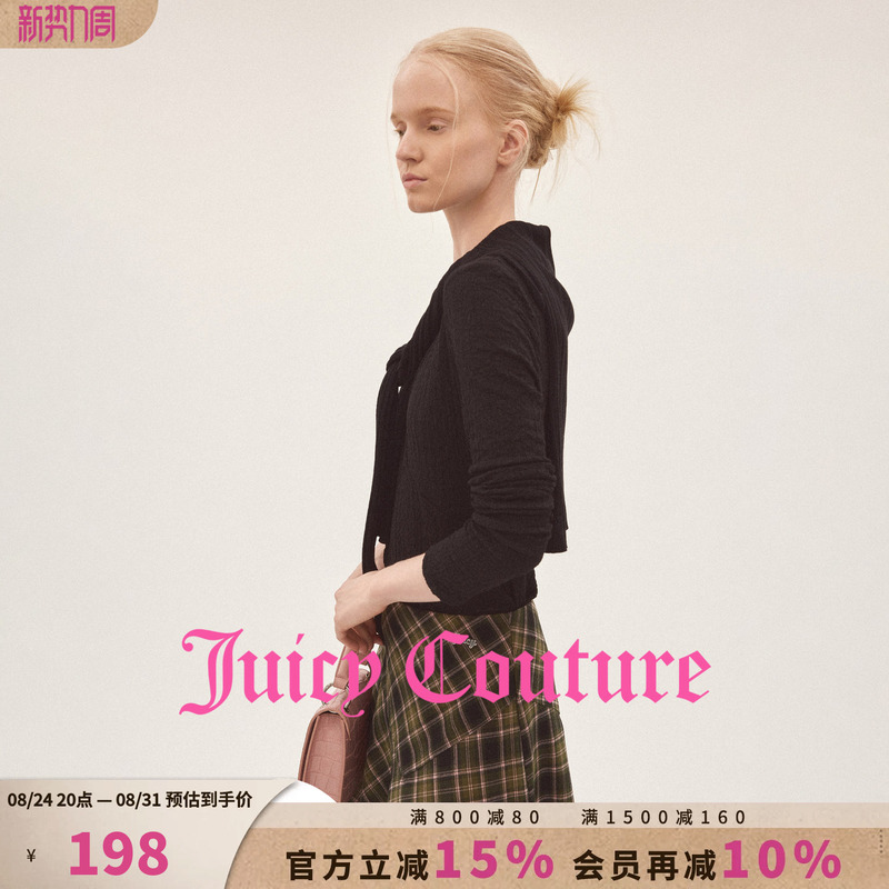 Juicy Couture T-Shirt for Women 26 Autumn New Style Seersucker Texture Round Neck Long-Sleeved Inner Top Juicy Couture T-Shirt for Women 26 Autumn New Style Seersucker Texture Round Neck Long-Sleeved Inner Top
