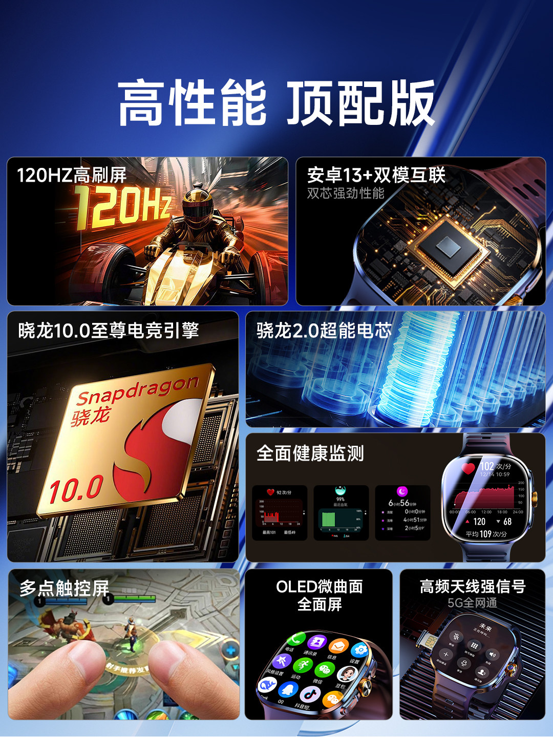 New Huaqiangbei S10 Watch Top-Tier Version Ultra Sports Cellular Watch S11 High-End Smart Watch with Sim Card Slot Phone Watch for Adults, Women, Men, and Middle School Students, Can Download Any App