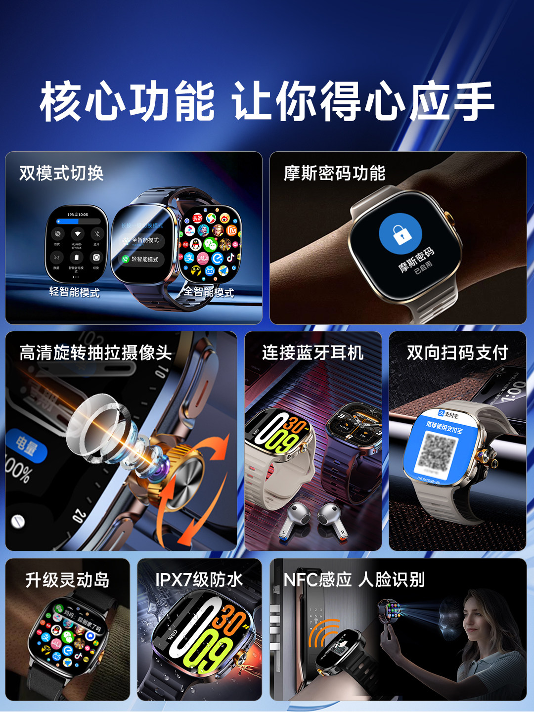 New Huaqiangbei S10 Watch Top-Tier Version Ultra Sports Cellular Watch S11 High-End Smart Watch with Sim Card Slot Phone Watch for Adults, Women, Men, and Middle School Students, Can Download Any App