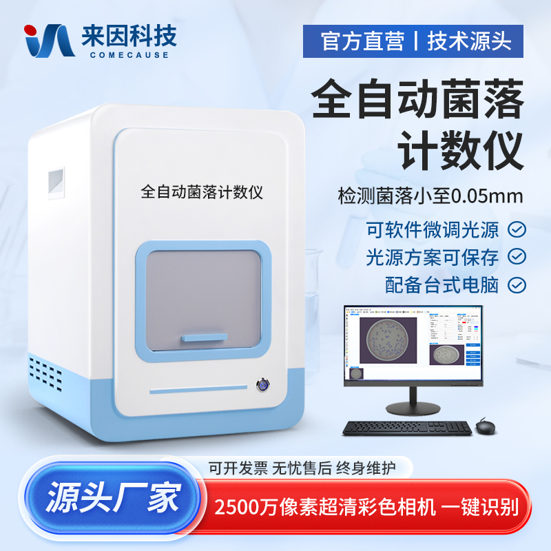 Fully Automatic Colony Counter Laboratory Analysis of Total Colony Count, Morphology, Dispersion, Adhesion, Small Bacteria, and Large Colony Analysis