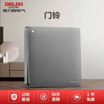 Delixi type 86 doorbell switch panel button wireless home sensor welcome prompt access control automatic reset