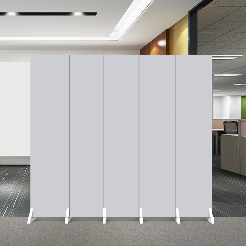 Pure Gray Light-Colored Screen Partition for Factory, Enterprise, Office, Modern Minimalist Folding Mobile Air Conditioner Blocking Back Wall Pure Gray Light-Colored Screen Partition for Factory, Enterprise, Office, Modern Minimalist Folding Mobile Air Conditioner Blocking Back Wall