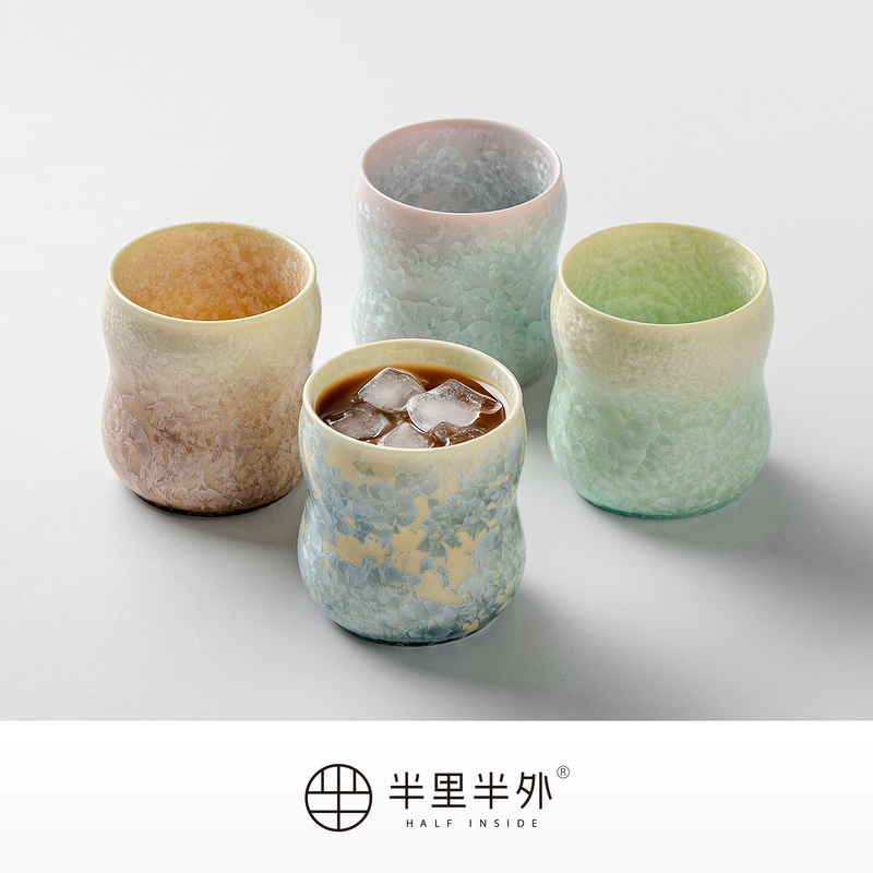 Four Seasons 260ml Handheld Cup Kiln-Crystallized Coffee Cup Cola Cup High-Temperature Ceramic Household Premium Gift Four Seasons 260ml Handheld Cup Kiln-Crystallized Coffee Cup Cola Cup High-Temperature Ceramic Household Premium Gift