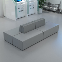 Bank hospital business hall clothing store training institution shopping mall lobby reception rest area double-sided sofa back to back