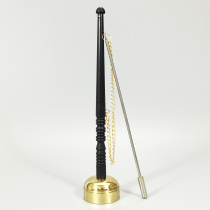 Buddhist utensils Buddhist temples niches meditation Yingqing laymen chanting sutras chanting sutras pure copper straight handle citation chime