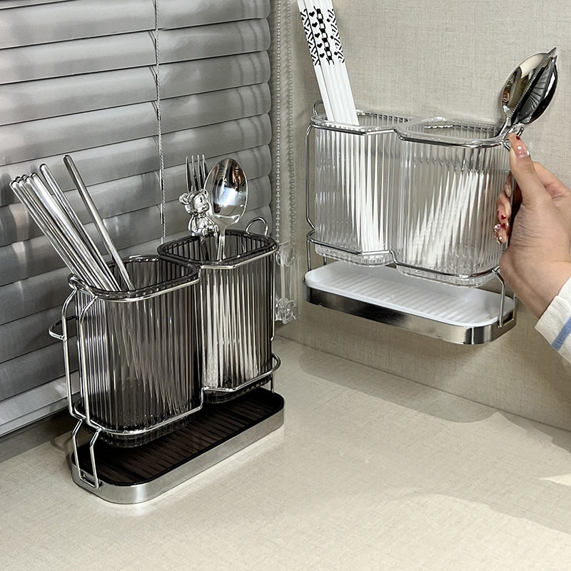 Nordic light luxury drain chopstick holder kitchen